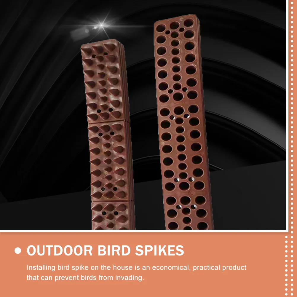 

4 Pcs Bird Spikes Reusable Plastic Anti Climbing Barrier Fence Cat Proof Squirrel Dog Pigeon Spikes Garden Pest Control