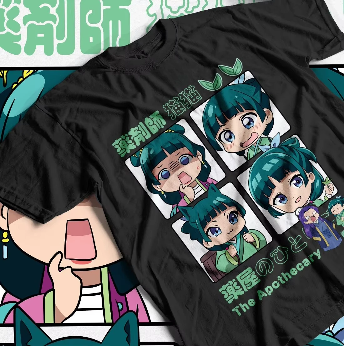 2026 The Apothecary Diaries Maomao Anime Graphic T-Shirt Retro Oversized Y2K Soft Cotton Tee For True Anime Fans And Enthusiasts