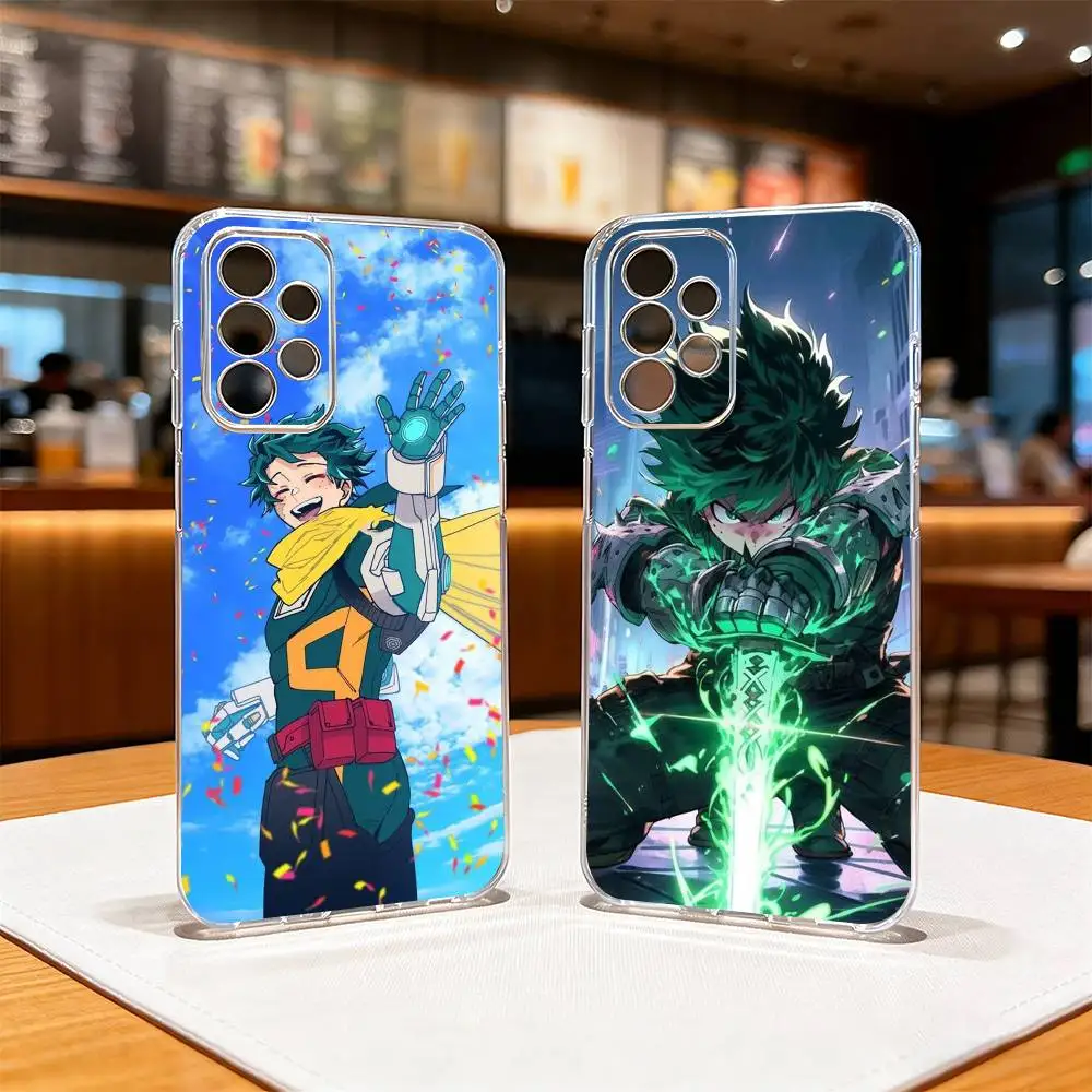 

My Hero Academia-a Izuku Midoriya Phone Case For Samsung S25,S24,S21,S22,S23,S30,Ultra,S20,Plus,Fe Transparent Cover