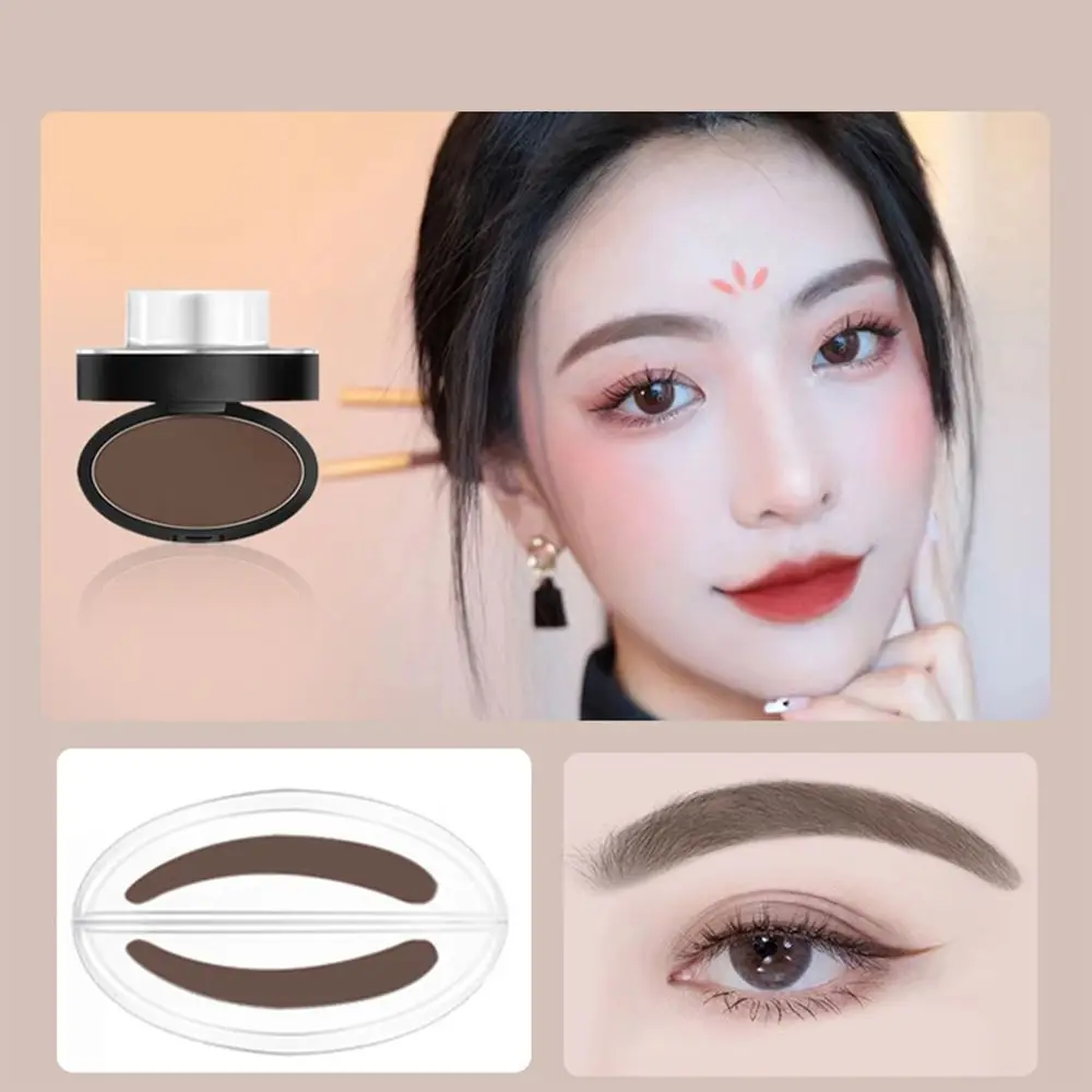 Perfect Professional Waterproof Quick Makeup 3 Seconds Brow Powder With Stamp Eye Brow Tint Thrush Artifact Lazy Eyebrow Stamp