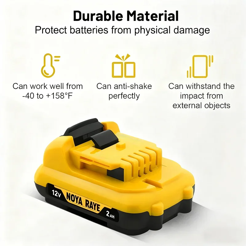 Tool Battery 12V 5Ah 2Ah Li-Ion Replacement For DeWalt DCB124-XJ DCB120 DCB127 DCB123 DCB122 DCB124 