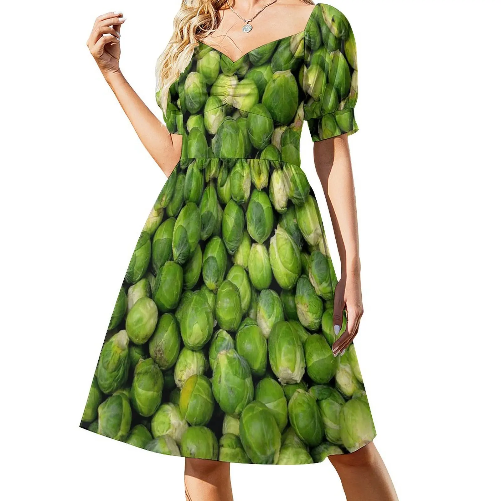 

YUK! Brussels Sprouts - Yes Brussel Cabbage Dress, Mini Skirt & Tee Short-Sleeved Dress prom dresses dresses for special events