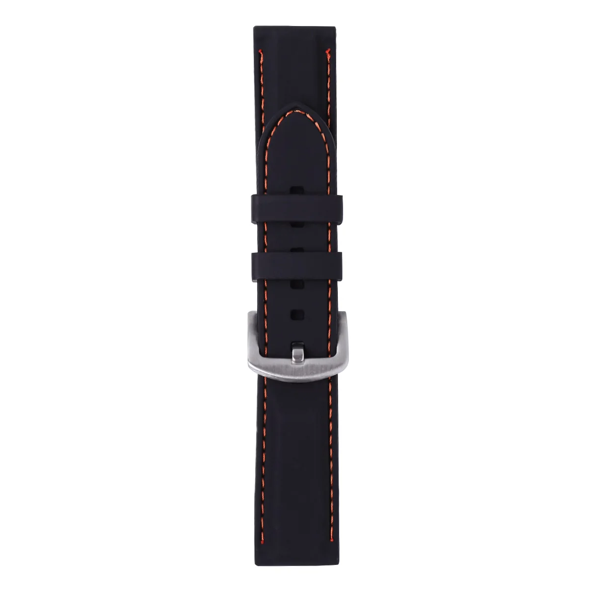 

24mm Waterproof Silicone Watch Band No Odor Smooth Texture Seamless Welding Durable Replacement Strap 24mm Watch Strap