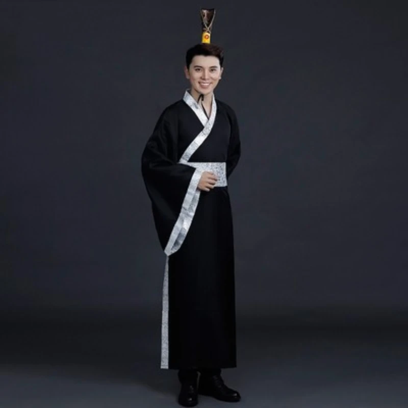 Hanfu Boy Man Han Tang Qin-traje de actuación oficial de los imperios, traje chino tradicional para estudiantes de escenario, Cosplay