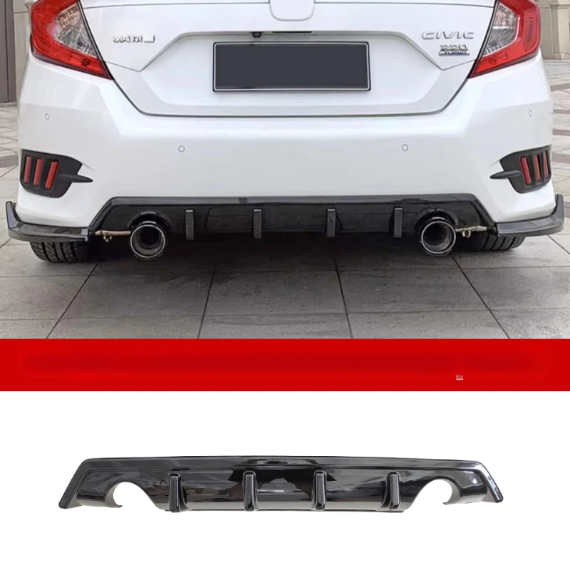 Suitable for 10 generation Civic modified exhaust pipe, rear corner spoiler,  throat,lip, Civic front shovel, small surround