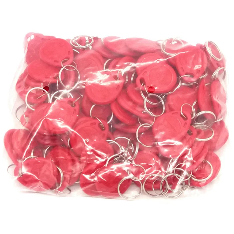 L72A-100Pcs T5577 Blank Key Tag RFID Chip Ring Cards Tags Keytag 125 Khz Copy Rewritable Writable Duplicate