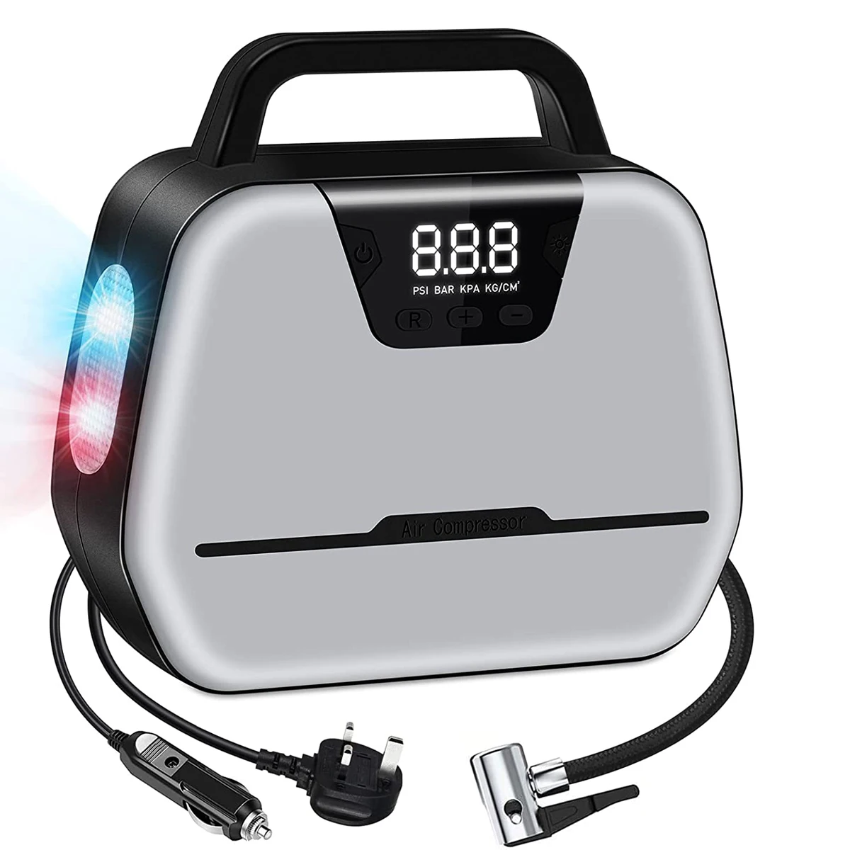 

AC/DC Dual Power Digital Pressure Gauge Air Compressor Tire Inflator 110v 220v Air Compressor Car Tyre Inflator