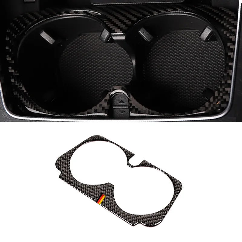 

Декоративная накладка на рамку подстаканника из мягкого карбона для Mercedes-Benz C-класса W205 C180 C200 C300 GLC260 (левый руль)