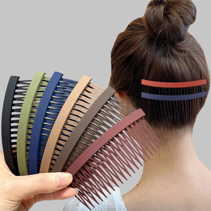 

New Fashion Hair Comb Women Large Simple Hairpin Bangs Fixed Arrangement Broken Hair Accessories Back Head Hair Comb Headdress