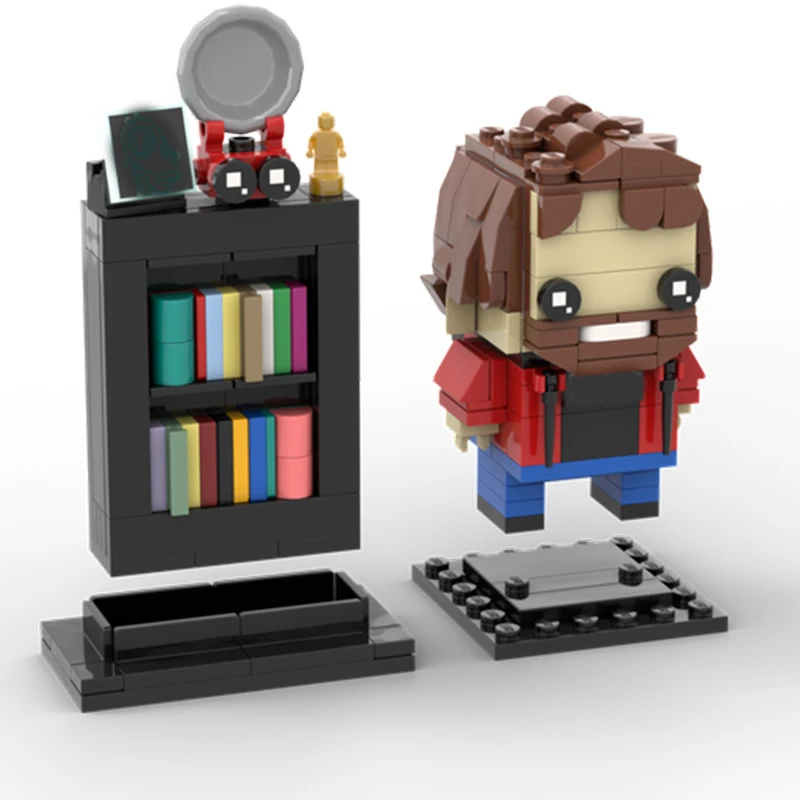 220 stks MOC Florent Bernard & zoon Etagère Brickheadz Bouwstenen Kerstcadeau Limited Edition Architectuur Ideaal