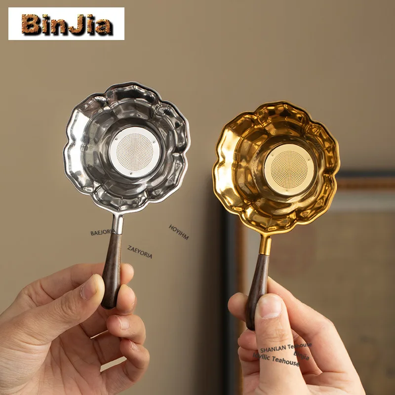 Stainless Steel Lotus-shaped Tea Separator Infusor Traditional Tea Strainer Dispenser Tea Soaking Tea Filter Drinkware Ornaments