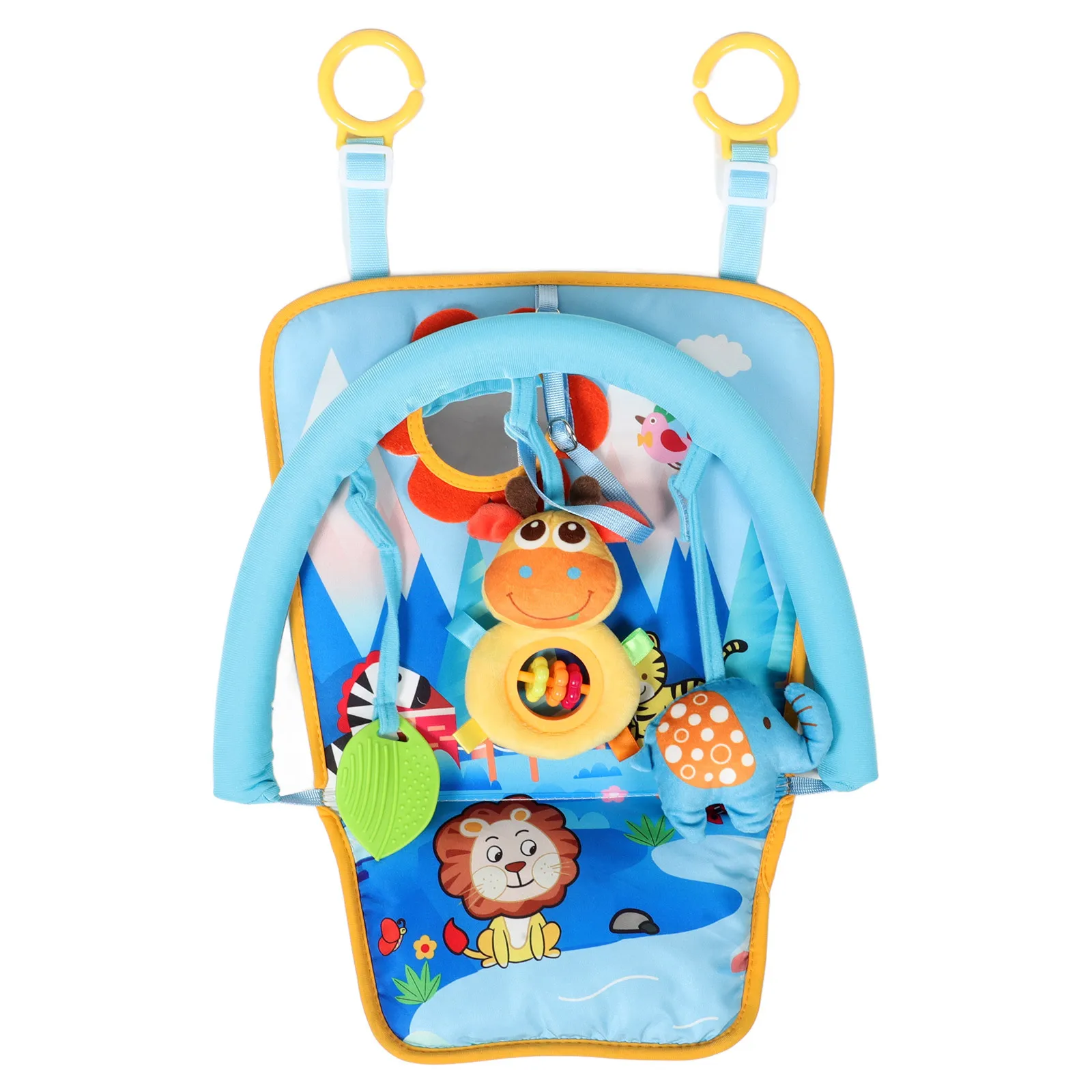 Centro attività per auto per neonati con telaio da gioco per bambini montato sul pedana per lo sviluppo del fitness delle gambe del bambino di viaggio di intrattenimento