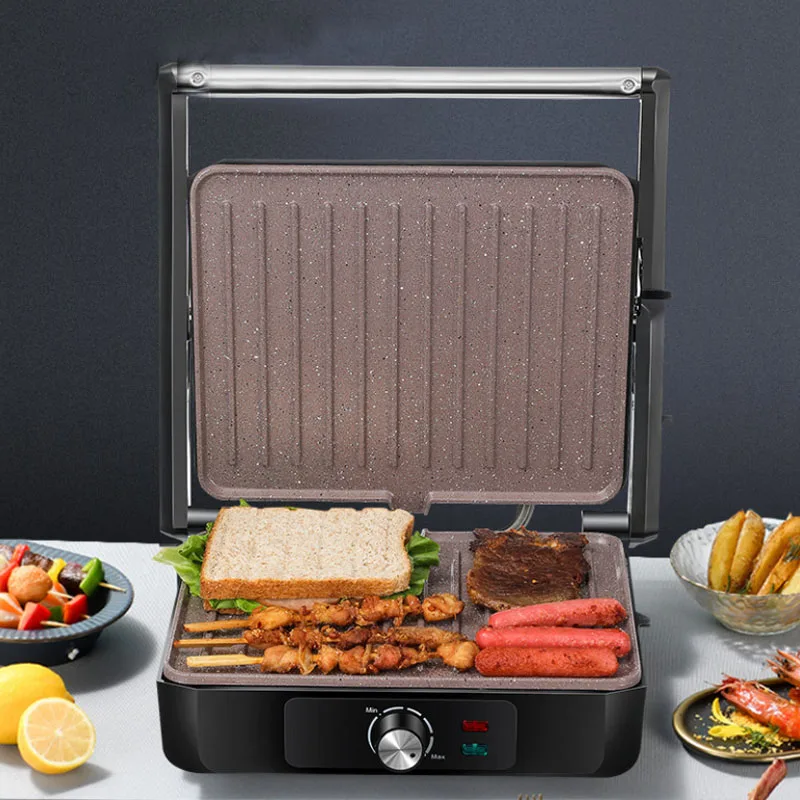 

Breakfast Machine Home Appliance Electric Grill Steak Meat Hamburger Frying Pan Barbecue Plate Sandwich Maker