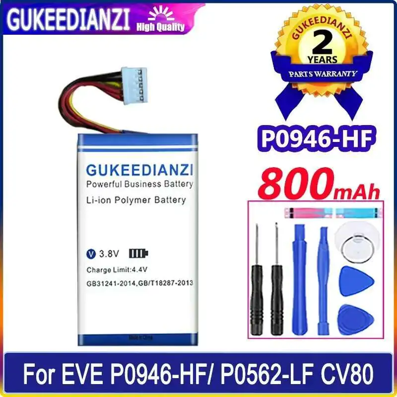 

High-Efficiency For Eve P0946-HF P0562-LF CV80 Portable Photo Printer 800Mah Battery