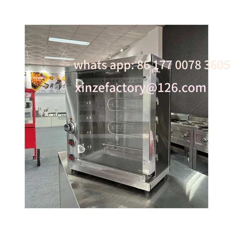 

Customizable Chicken Rotisserie Grill Machine for Hotel Catering EquipmentCommercial Stainless Steel Rotary Gas Oven Durable