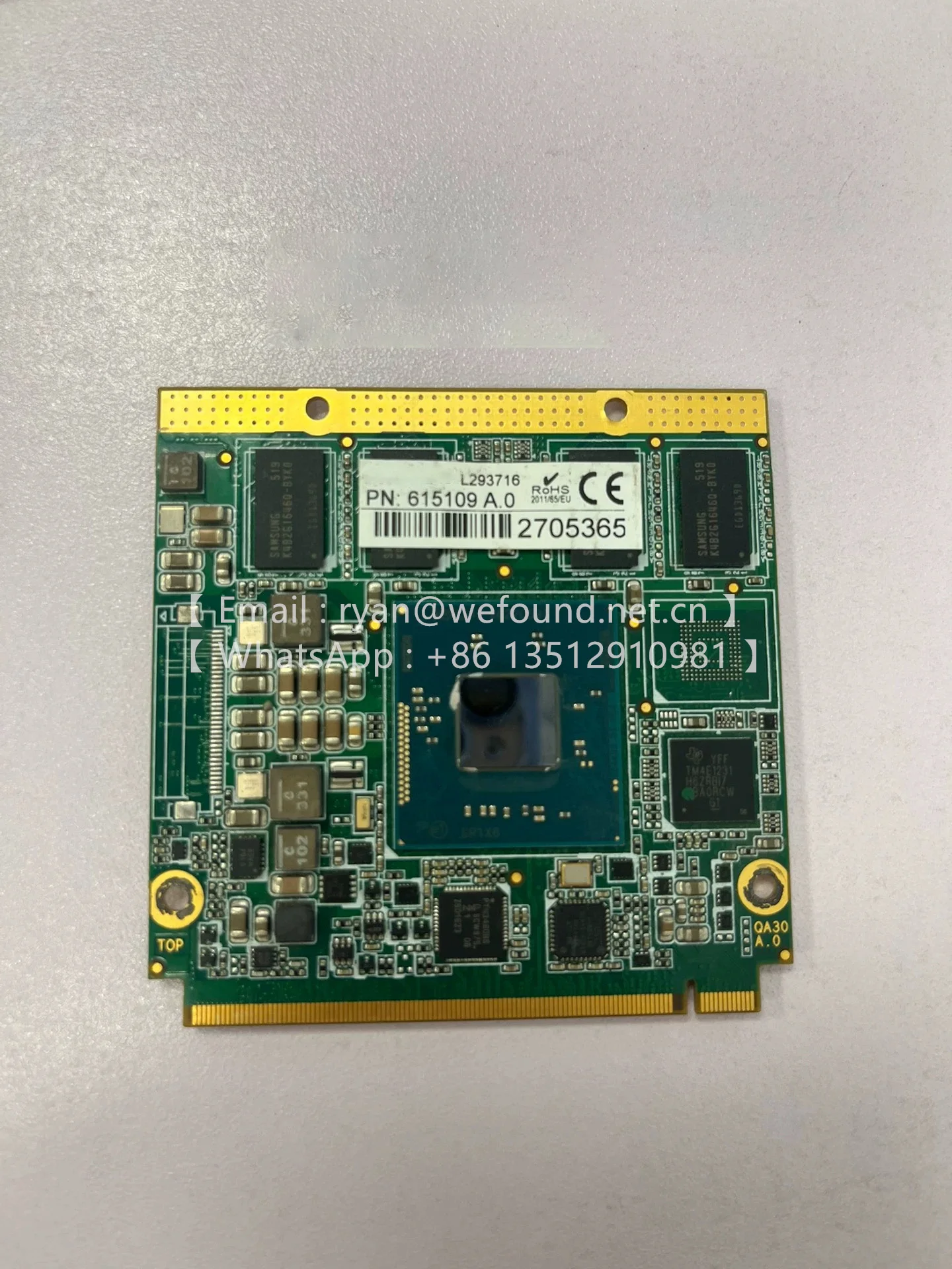 

615109 Встроенная плата компьютера QA30 A.0