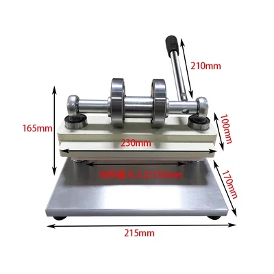 Macchina fustellatrice manuale per pressa in pelle utensile per taglierina manuale larghezza di alimentazione 15cm per lavori in pelle modello di