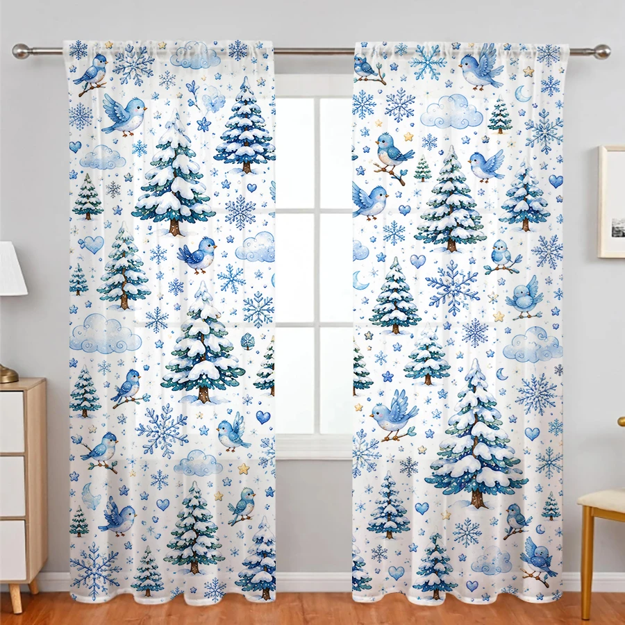 2 шт. рождественских штор, син – обзор и цена Curtain Rods