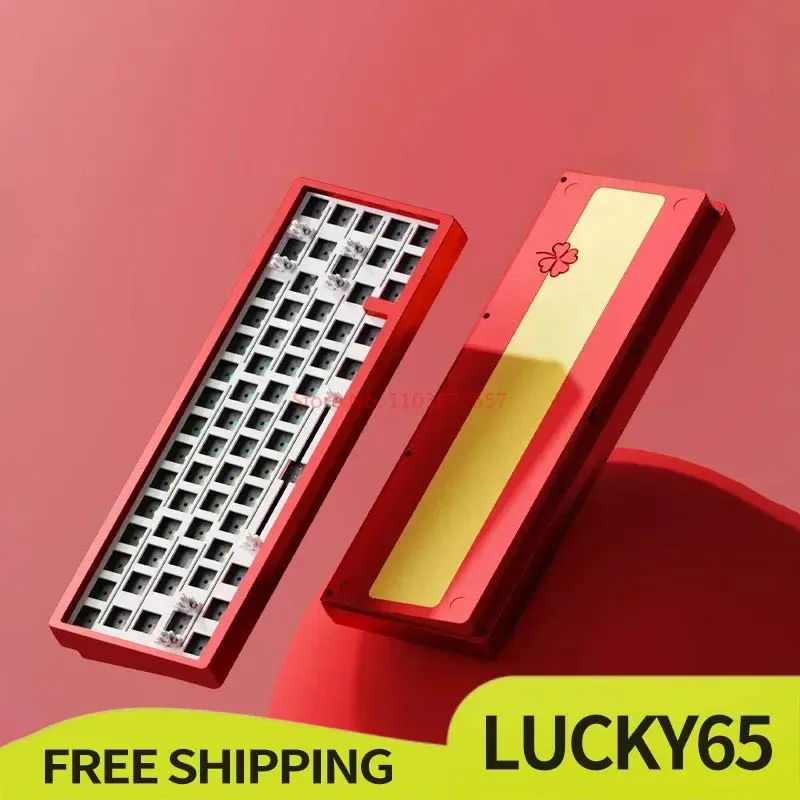 

Weikav Lucky65 Mechanical Keyboard Kit 3-mode Usb/2.4g/bluetooth Wireless Keyboard Gasket Structure Rgb Gaming Keyboard Gift