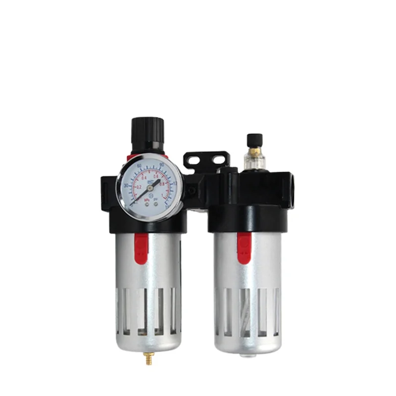 

BFC type pneumatic air source treatment service two unit frl air filter regulator oil lubricator and pressure gauge