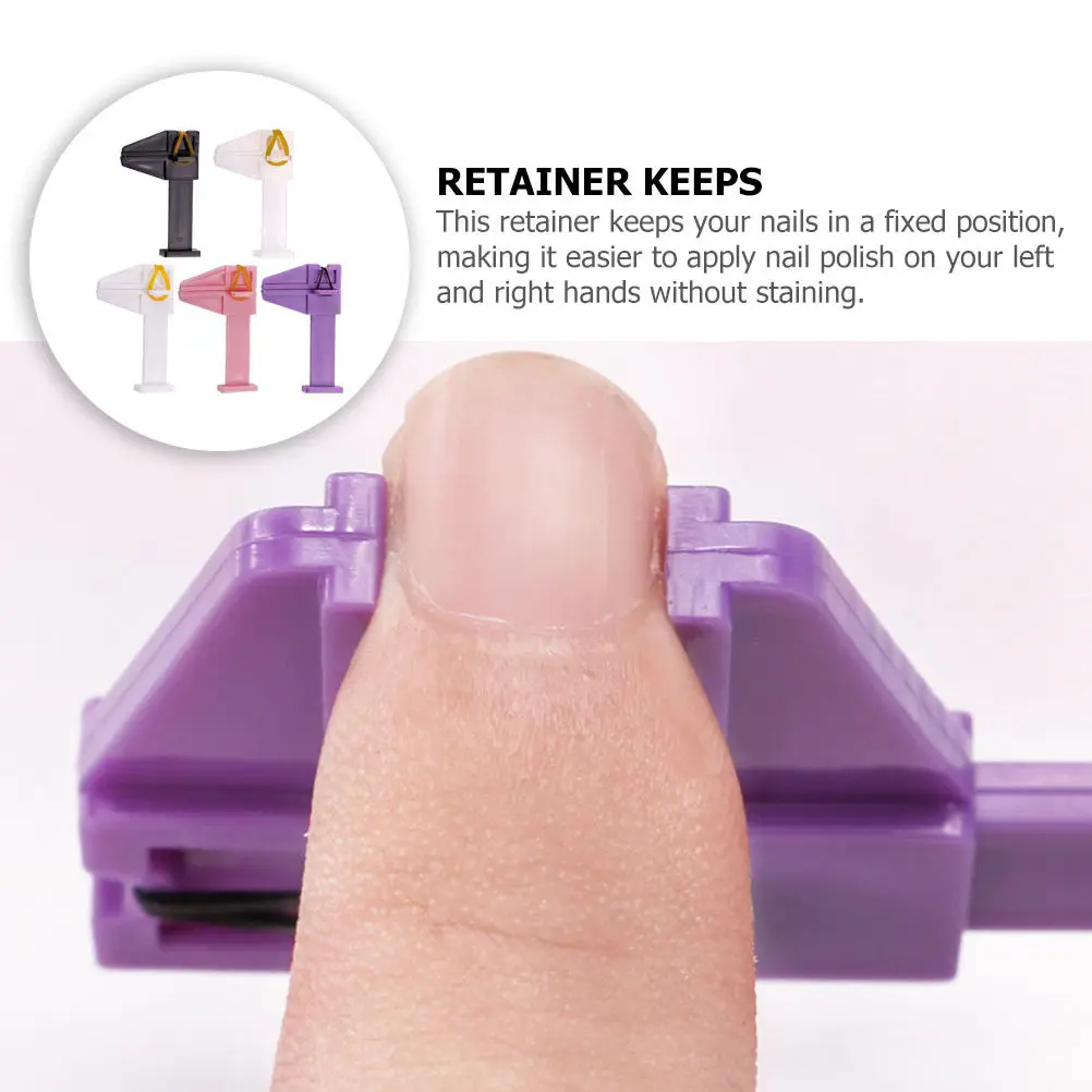 

5Pcs Nail Shaping Clips Strong Hold Manicure Extension Clamps for Precise Nail Polish Application At Home Or Salon