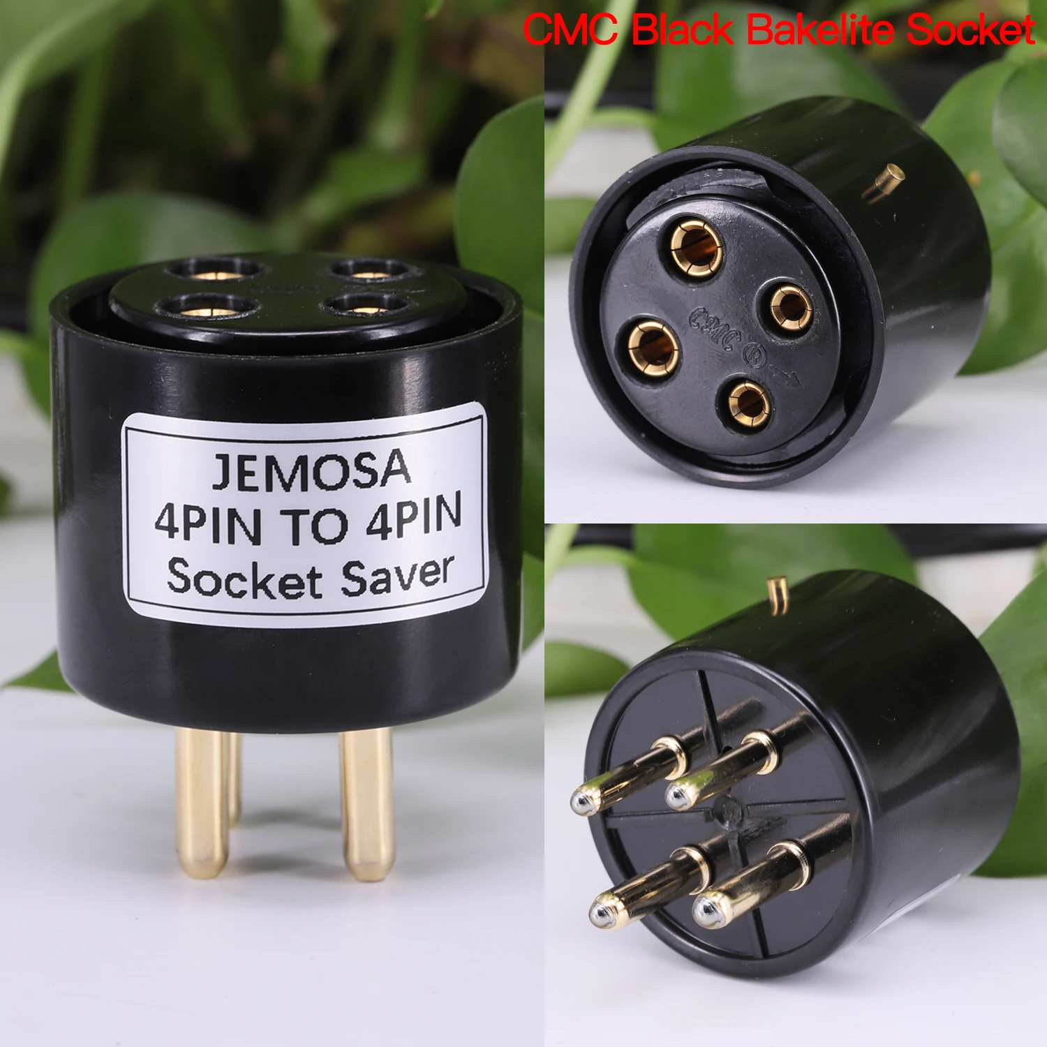 1 unidad de prueba de ahorro de enchufe de 4 pines a 4 pines, aumento de altura, protege el enchufe para 2A3 300B 811 572B 274A 101D, amplificador de tubo de Audio