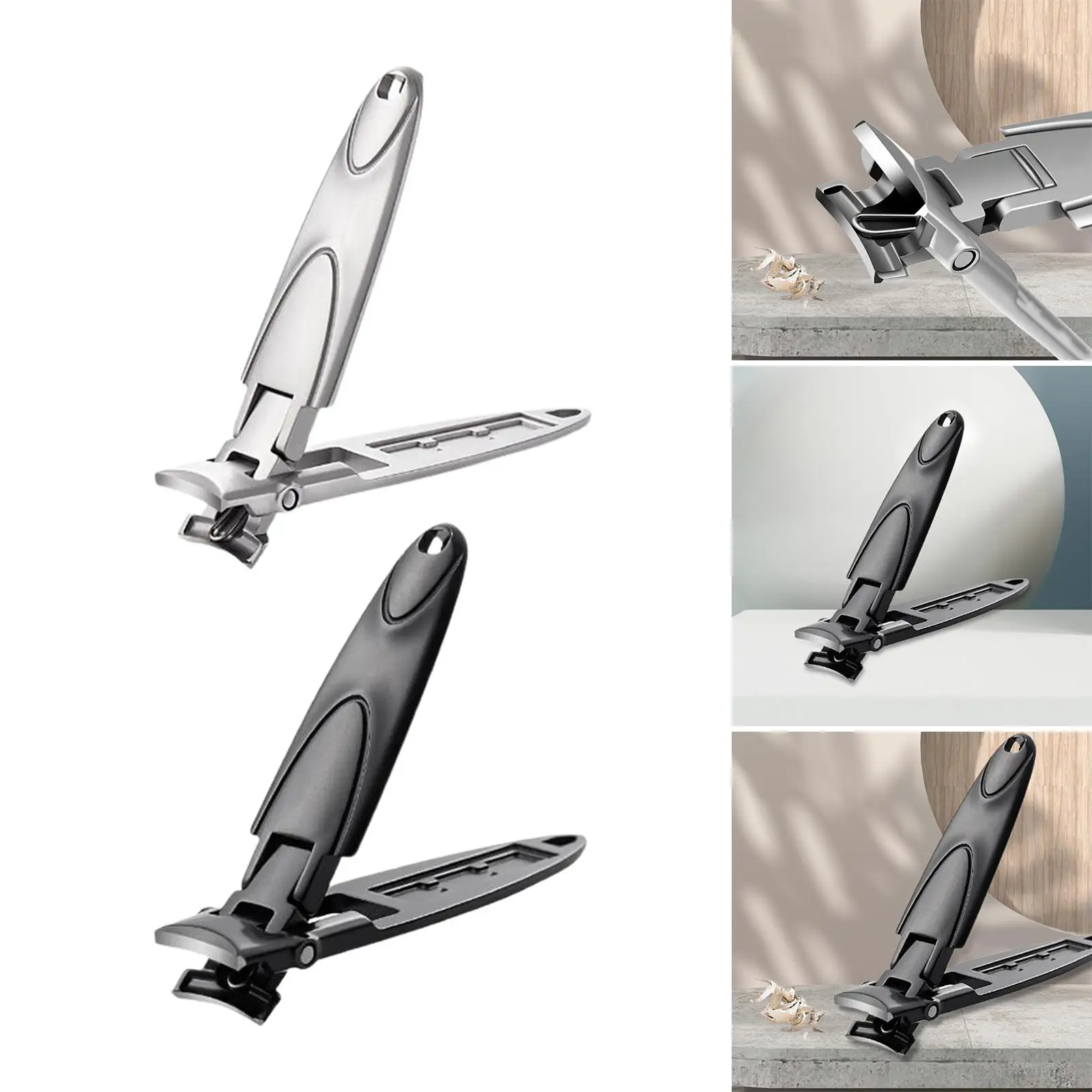 

Stainless Steel Nail Clippers Wide Opening Nail Cutter for Outdoor Women Men