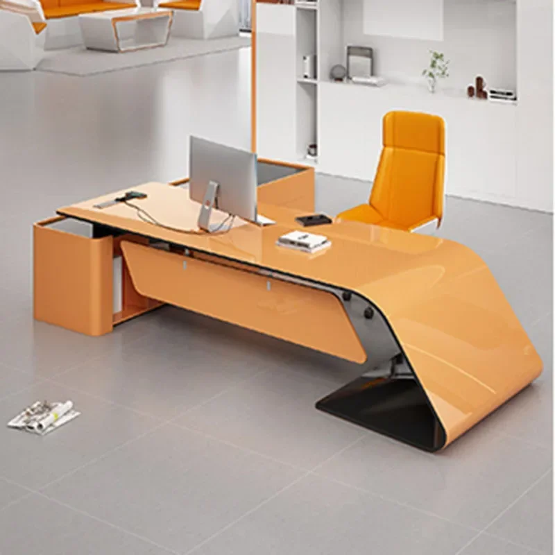 Writing Study Meeting Office Desks Luxury Drawers Vanity Storage Office Desks Corner Escritorios De Oficina Office Furniture