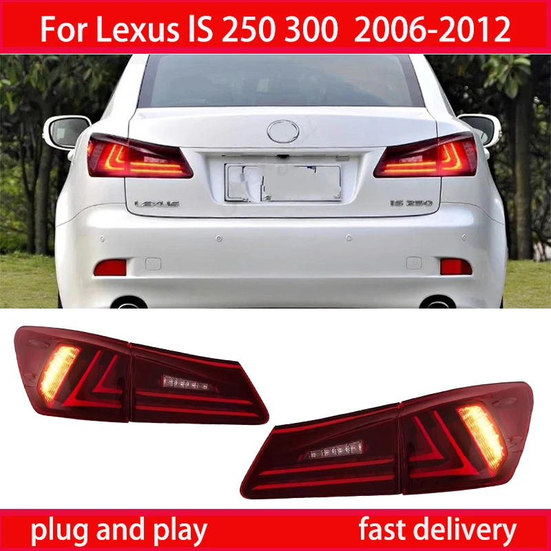 

For Lexus IS250, IS300 LED tail light assembly, 2006 - 2012, signal turn signals. Brake light component