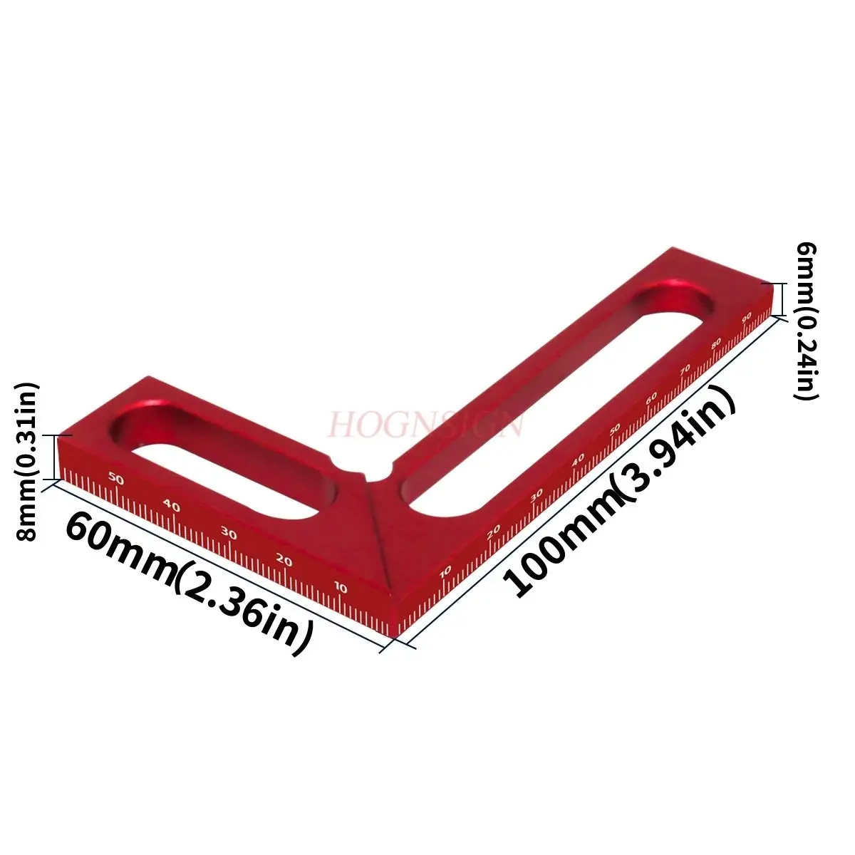 1pcs Aluminum alloy L-shaped measuring tool
