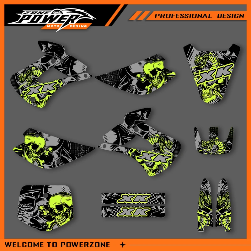 

Powerzone For KAWASAKI 1998-2009 2010 2011 2012 2013 KX85 KX85 Graphics Decals Stickers Motorcycle Background Custom