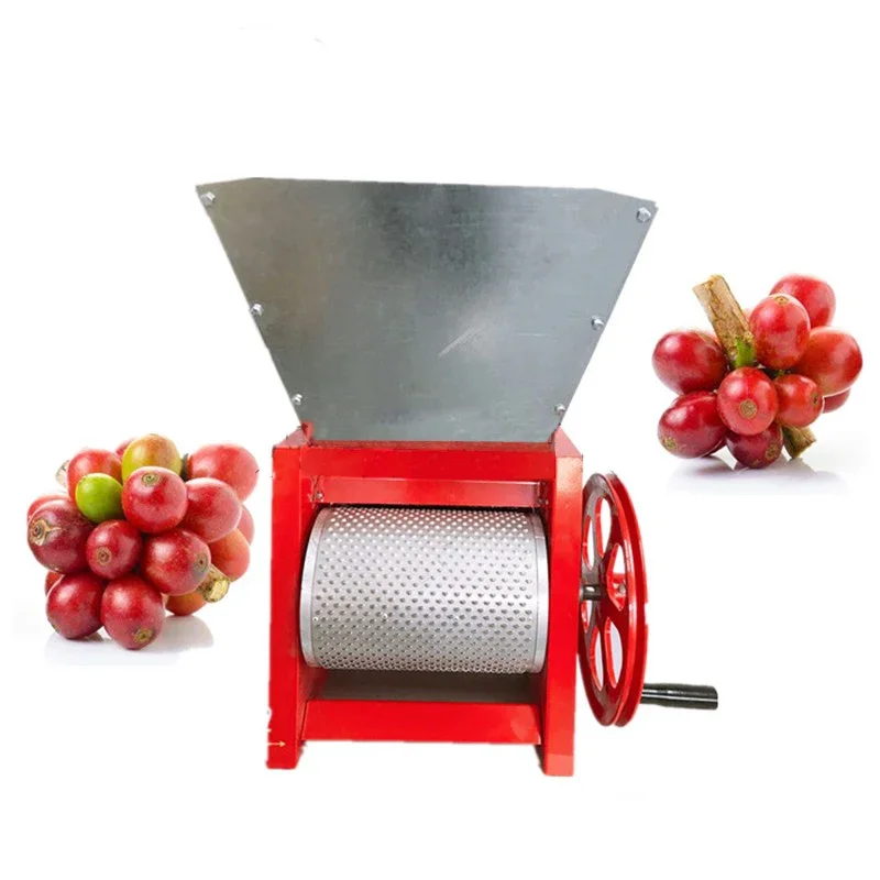 Máquina de pelado de granos de café Manual, procesador de alimentos, 30-100 kg/h, procesamiento de frutas frescas, tasa de pelado del 98%