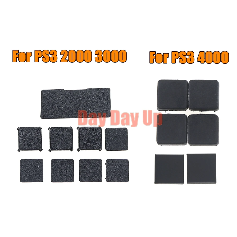 나사 구멍 발 커버 세트, 방진 플러그 플라스틱 하단 나사 커버, PS3 슬림 2000/3000 4000 콘솔용, 1 세트