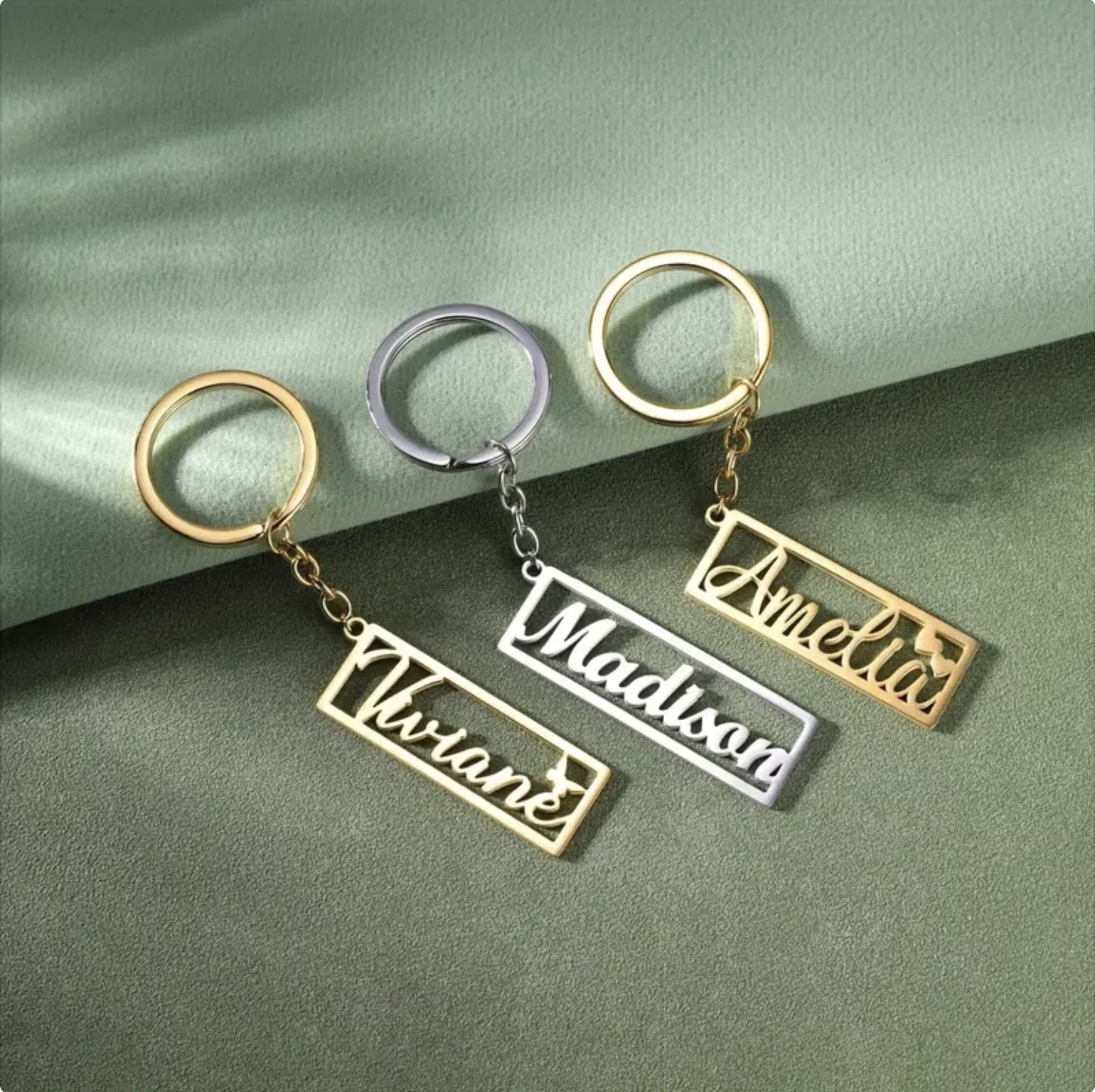 

Custom Text Name Tag Keychain Personalized Anti-Lost Pet Dog Tag Stainless Steel Key Chain Ring Bag Backpack Charm Car Key