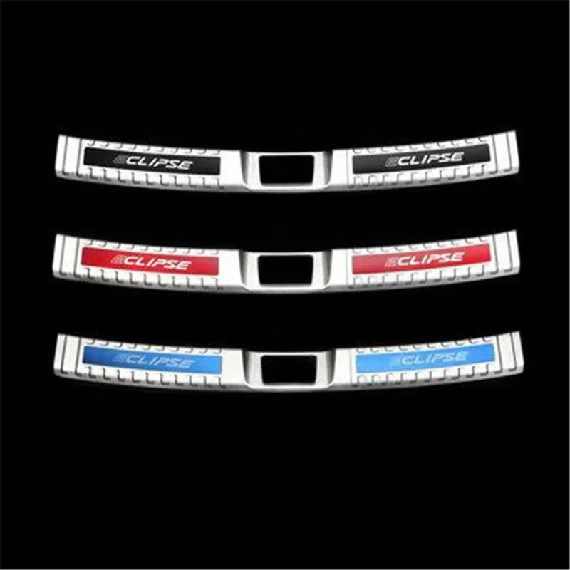 

For Mitsubishi Eclipse Cross 2018 2019 Car styling Rear Bumper Protector Sill Trunk Tread Plate Trim