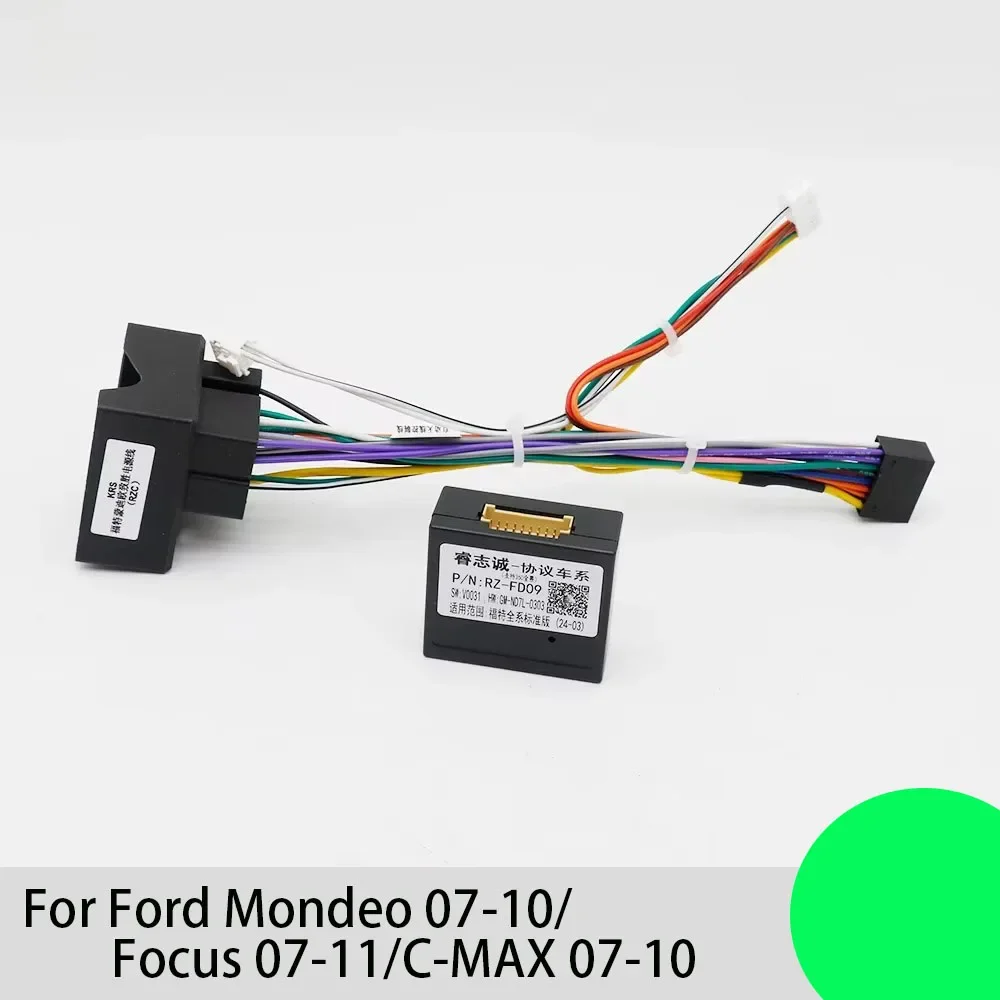 

Жгут проводов для автомобиля Ford Mondeo 07-10/Focus 07-11/C-MAX 07-10, аудио 16pin, Android, адаптер с can-шиной