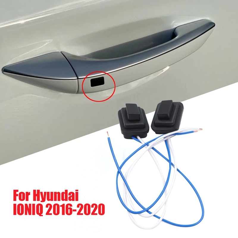 1Pair Inductive Exterior Handle Button Key 82651-G2720 82661G2720 for Hyundai IONIQ 2016-2020 Door Puller Small Switch