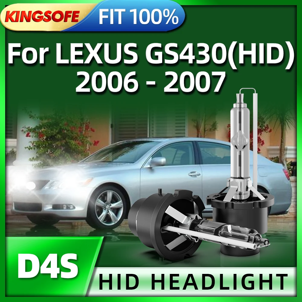 

Roadsun 12V 35W HID Bulb Xenon Headlight D4S Car Lamp Qrigina 6000K White Light For LEXUS GS430 (HID) 2006 2007