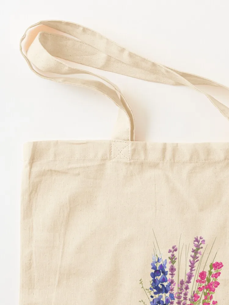 subtle bi pride flowers Tote Bag tote bag men's women bag Women's shopping Canvas Tote