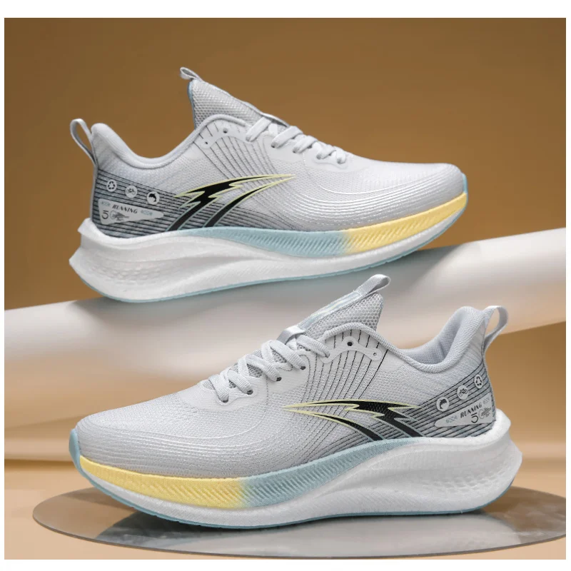 Мужская осенняя обувь Бестселлер 2025 года — спортивная обувь с дышащей сеткой, амортизирующие кроссовки, скоростные тренировки, противоскользящие Hiki