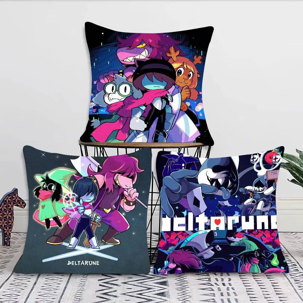 Deltarun Games Pillow Case Fashion Square Pillowcase Bedroom Sofa Room Ins Decoration Leisure