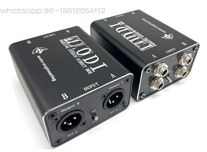 

Dual Channel DI Box Electric Guitar Electric Bass Mixer Connector Converter