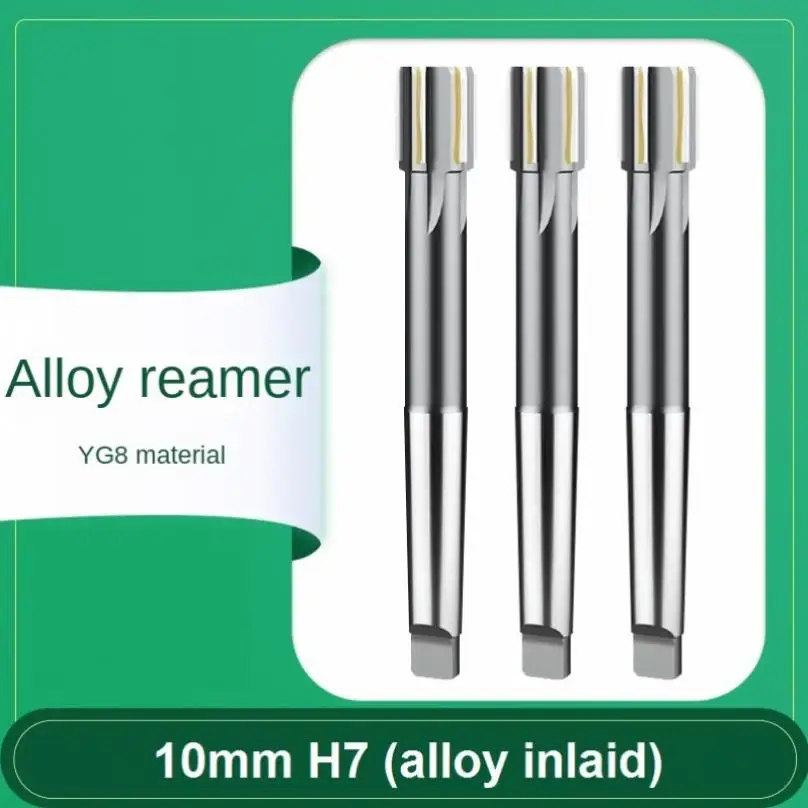 

Stainless Steel Hardened Alloy Inlaid Reamer for Straight Handle Machine / Die Steel / Fe Al Alloy