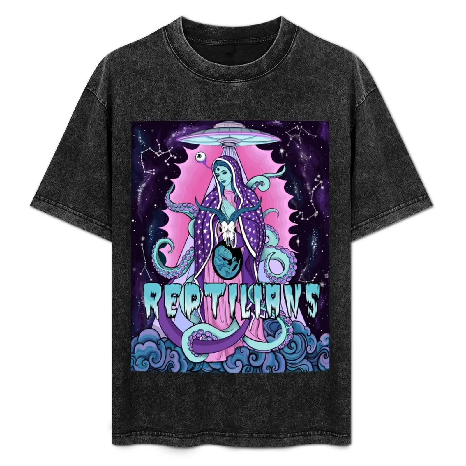 Reptilian Madonna T-Shirt quick-drying custom shirt anime figures plain black t shirts men