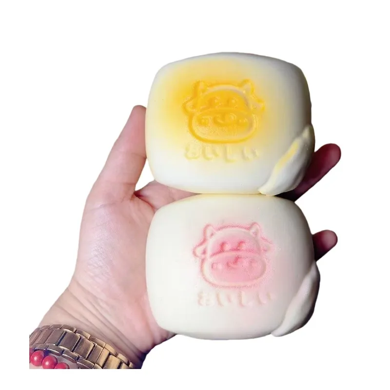 Squishy de pão de massa cru de ascensão ultra lenta |   Brinquedo sensorial úmido e macio, comida de simulação fofa, presente anti-ansiedade para adultos e crianças