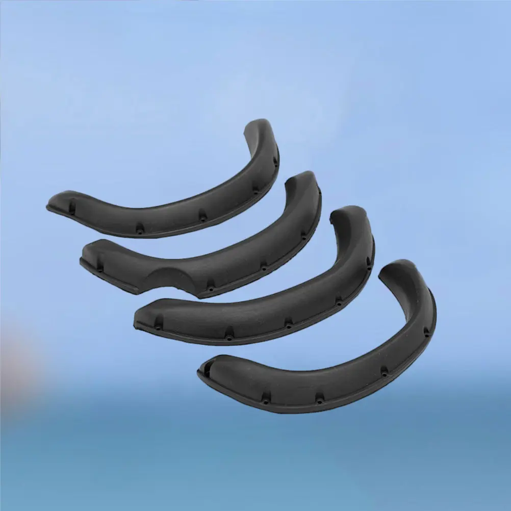 

Комплект из 4 черных защитных накладок на колесные арки для радиоуправляемых машин 1:10 (готовые к покраске), предотвращают попадание грязи и песка