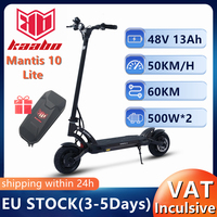 EU STOCK KAABO Mantis 10 Lite Kickscooter NFC Lock Display 48V 13Ah 500W*2 Motor 50KM/H Speed 60KM Range Smart Electric Scooter