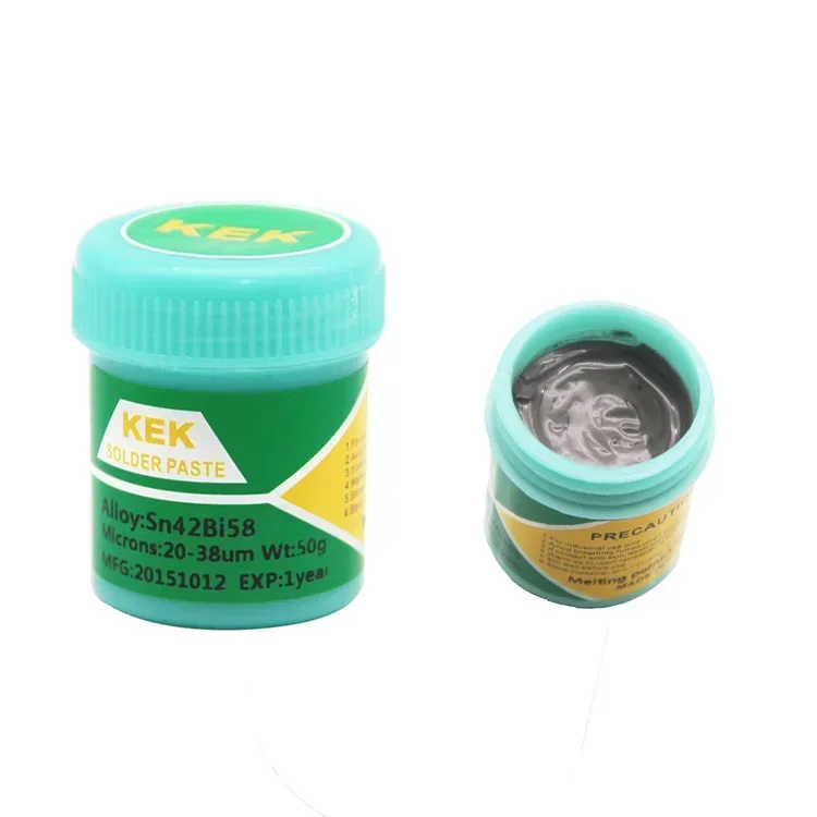 Sn42Bi58 50g  low-temperature 138 maintenance solder paste small bottle lead-free solder pasteSn42Bi58 solda bga rework station