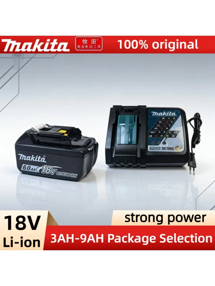 18V Makita LXT-serie oplaadbare Li-ion batterij, enkelvoudige verpakking/opladerset, verbeterde LED-display, veilige snellaadset - afbeelding 2