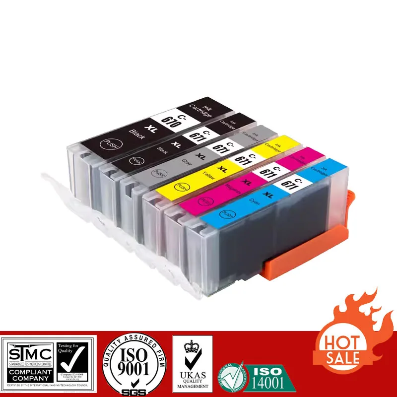 

Совместимый картридж Canon для PGI670 PGI-670 CLI671 CLI-671, костюм для Canon PIXMA MG5760/MG5765/MG5766/MG6860/MG6865/MG7760